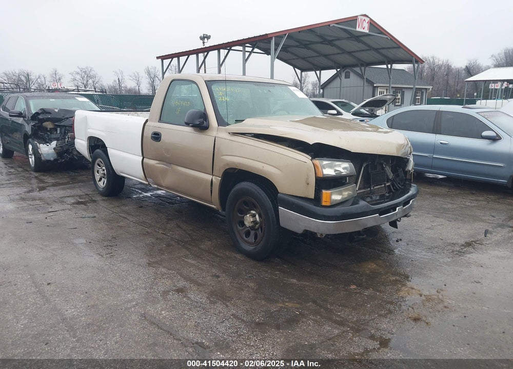 2006 CHEVROLET SILVERADO 1500 WORK TRUCK VIN: 1GCEC14VX6E115841