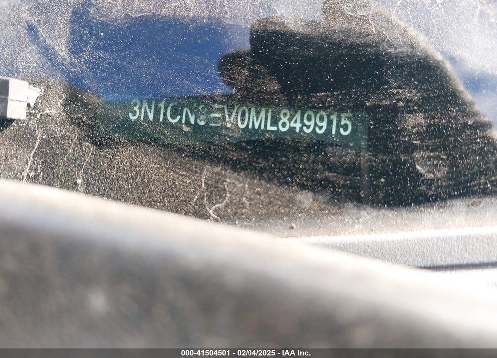 2021 NISSAN VERSA VIN: 3N1CN8EV0ML849915