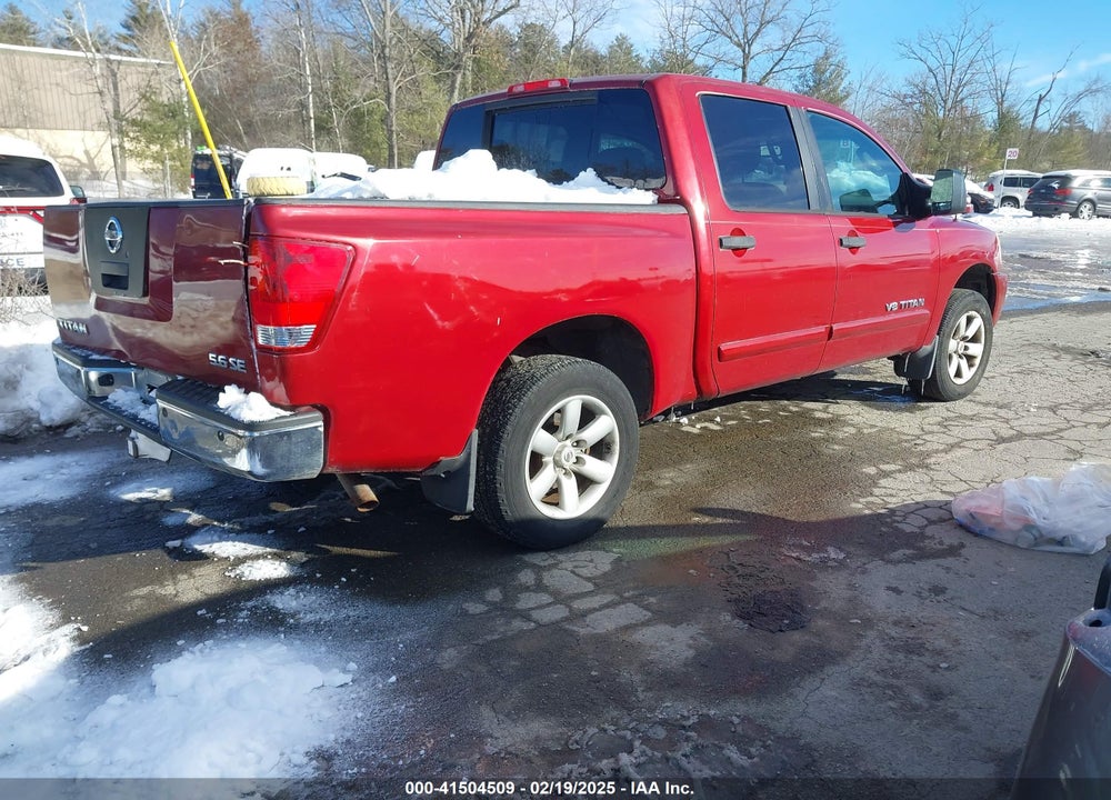 2009 NISSAN TITAN SE VIN: 1N6AA07CX9N315497