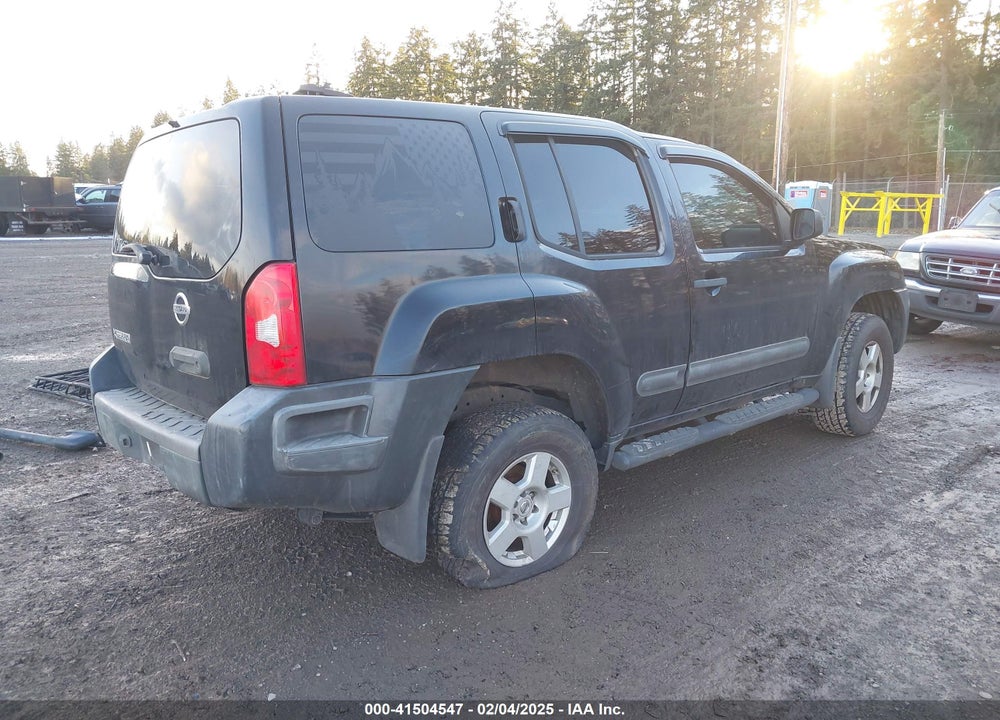 2005 NISSAN XTERRA S VIN: 5N1AN08WX5C652933