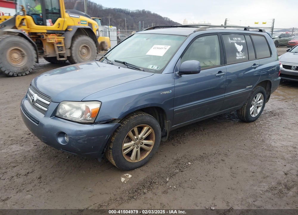 2006 TOYOTA HIGHLANDER HYBRID LIMITED V6 VIN: JTEEW21A460020098