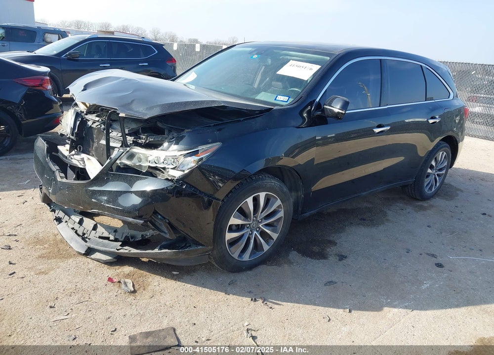 2014 ACURA MDX TECHNOLOGY PKG W/ENTERTAINMENT PKG VIN: 5FRYD3H62EB010814