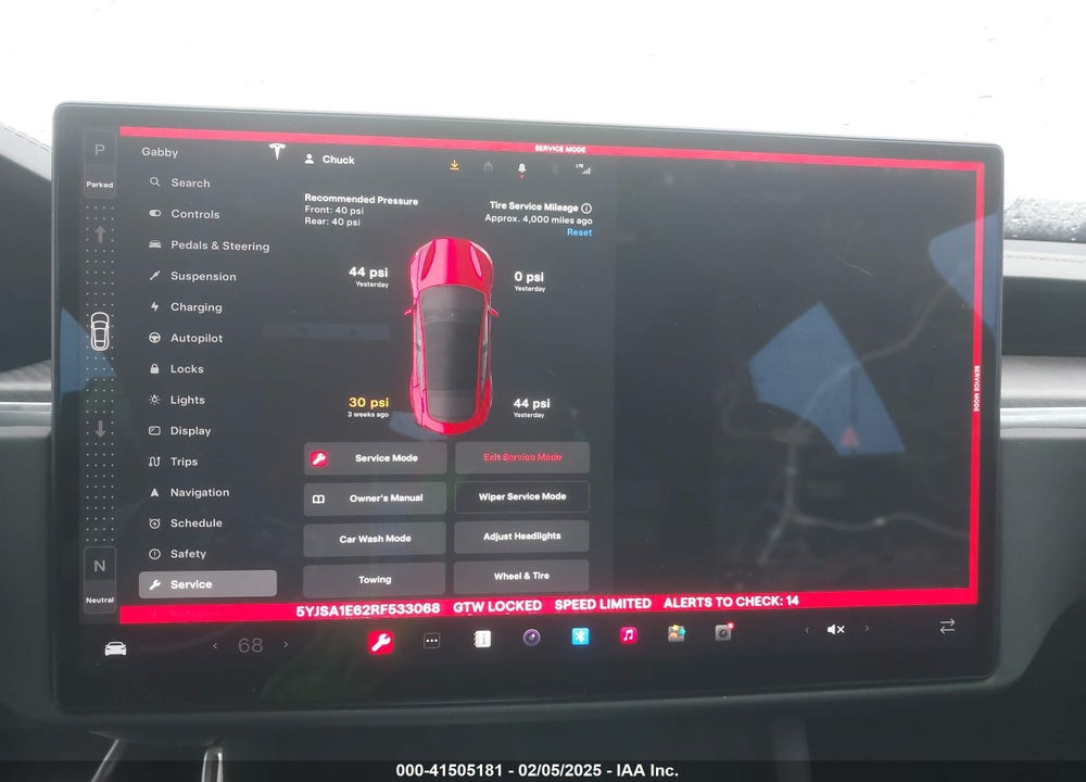 2024 TESLA MODEL S VIN: 5YJSA1E62RF533068