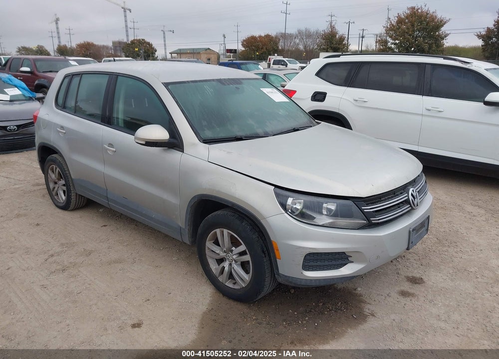 2012 VOLKSWAGEN TIGUAN S VIN: WVGAV7AX5CW583480