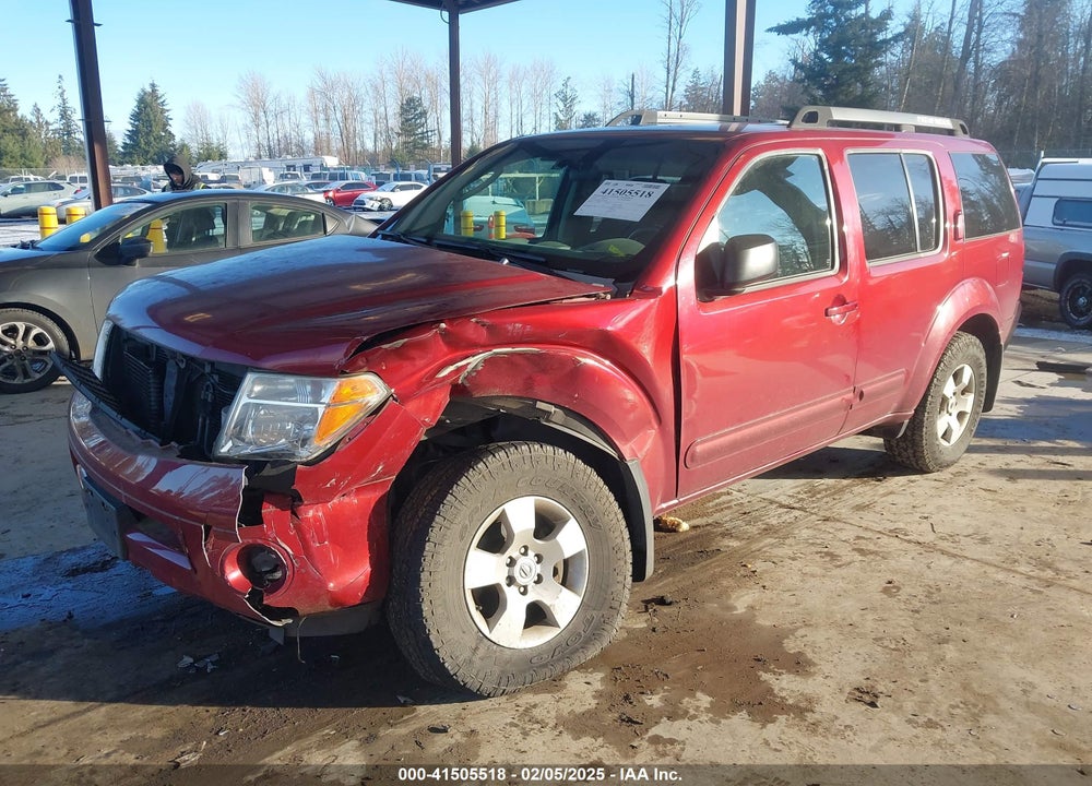 2006 NISSAN PATHFINDER S VIN: 5N1AR18W26C621820