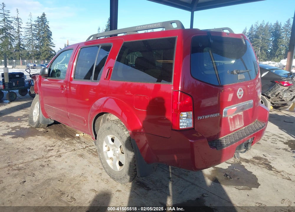 2006 NISSAN PATHFINDER S VIN: 5N1AR18W26C621820