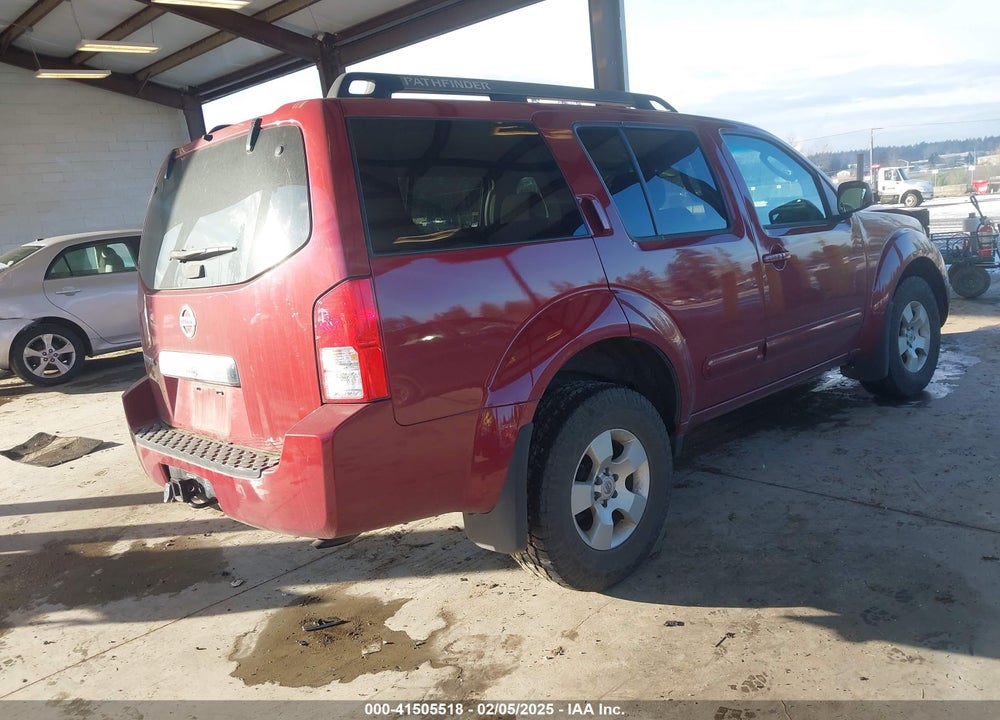 2006 NISSAN PATHFINDER S VIN: 5N1AR18W26C621820