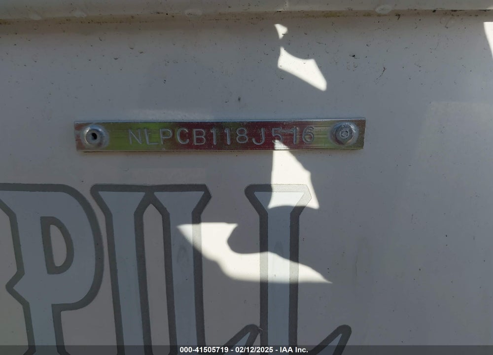 2016 TIDEWATER OTHER VIN: NLPCB118J516
