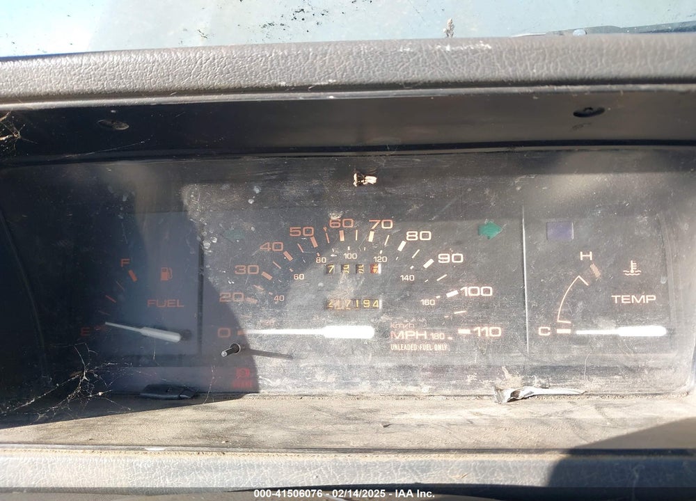 1987 MAZDA B2000 VIN: JM2UF1110H0533504