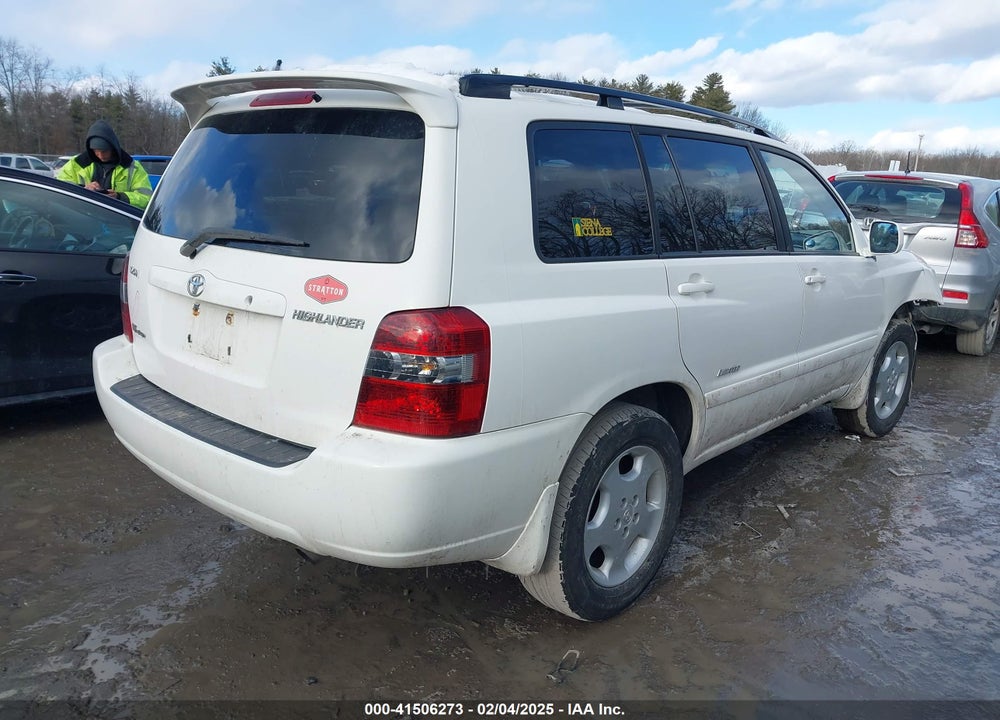 2007 TOYOTA HIGHLANDER LIMITED V6 VIN: JTEEP21A970204838