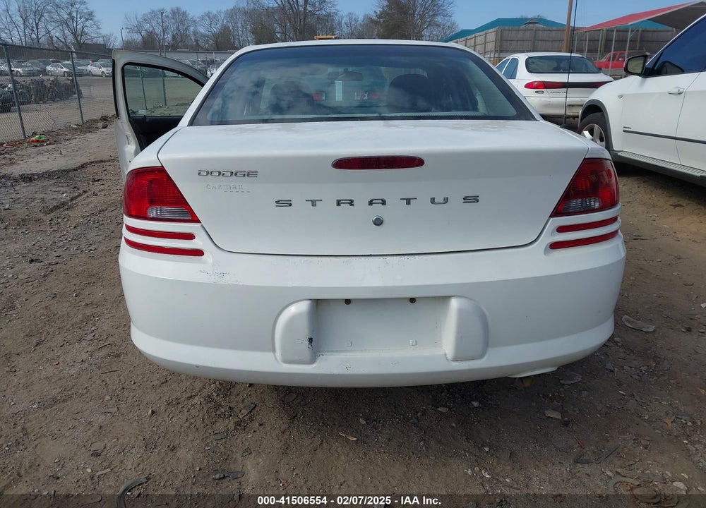 2004 DODGE STRATUS SE VIN: 1B3EL36RX4N395612