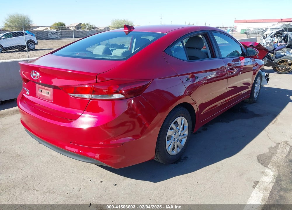 2017 HYUNDAI ELANTRA VIN: KMHD74LF1HU382852