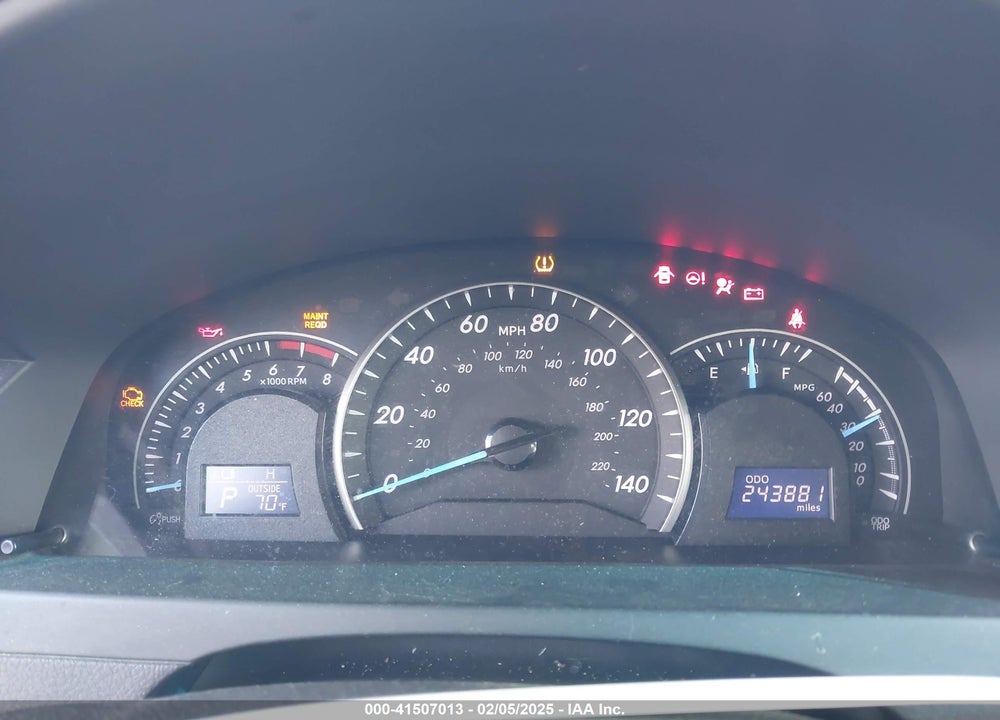 2012 TOYOTA CAMRY VIN: 4T4BF1FK6CR196191