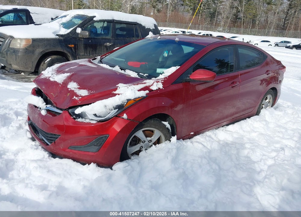 2014 HYUNDAI ELANTRA VIN: 5NPDH4AE9EH536046