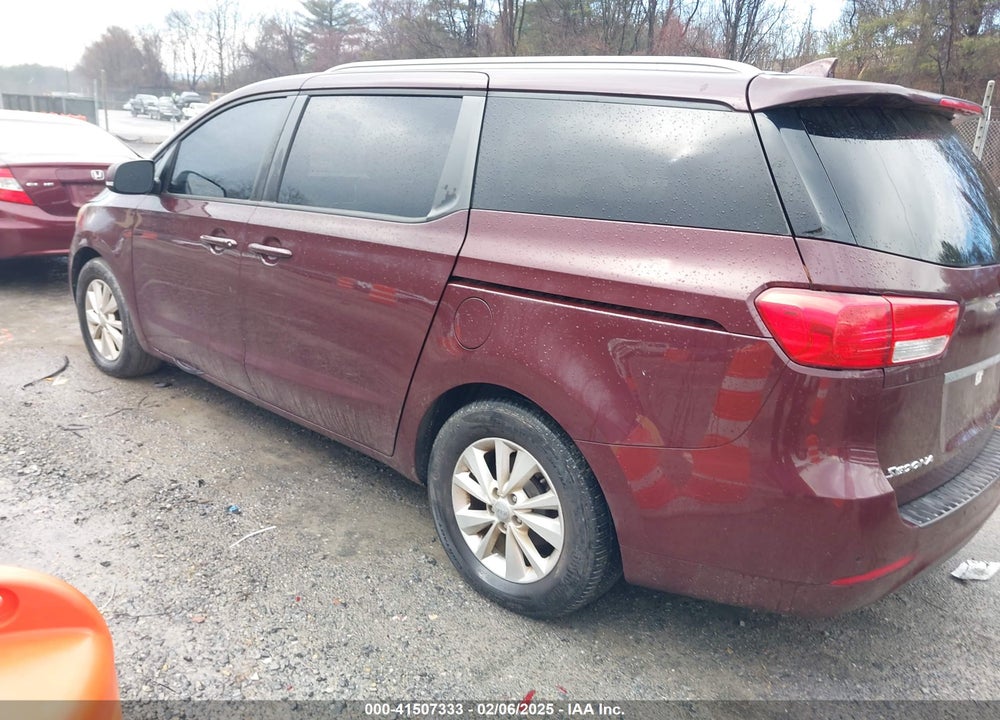 2016 KIA SEDONA LX VIN: KNDMB5C18G6107835