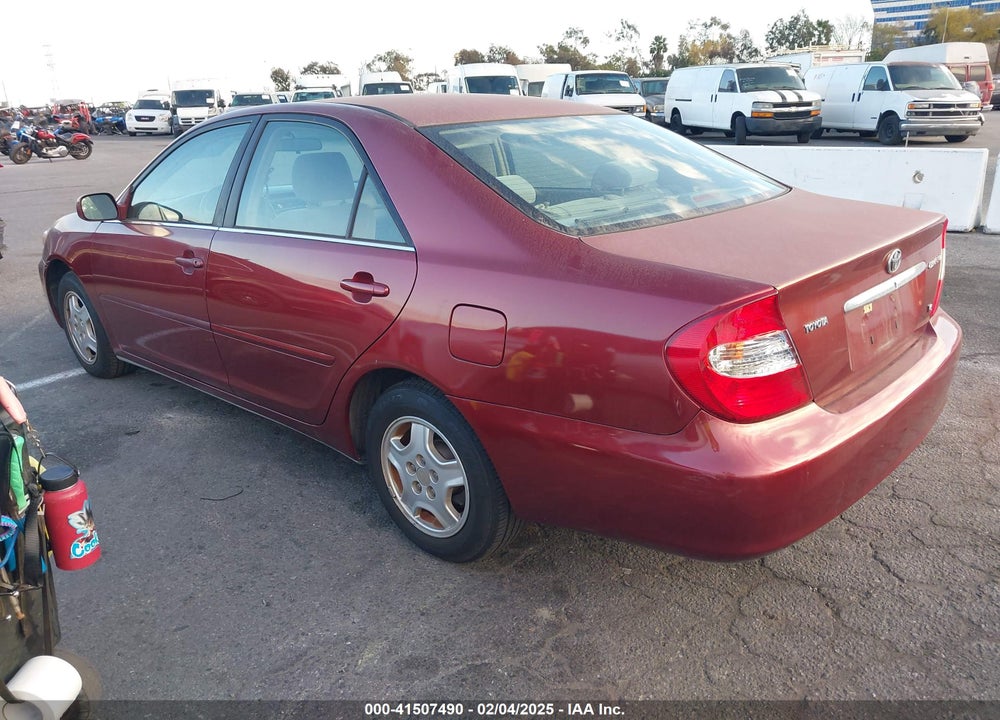 2002 TOYOTA CAMRY LE V6 VIN: 4T1BF30K72U014124
