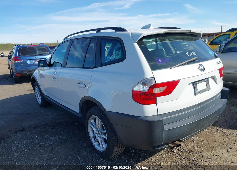 2004 BMW X3 2.5I VIN: WBXPA73444WB22470
