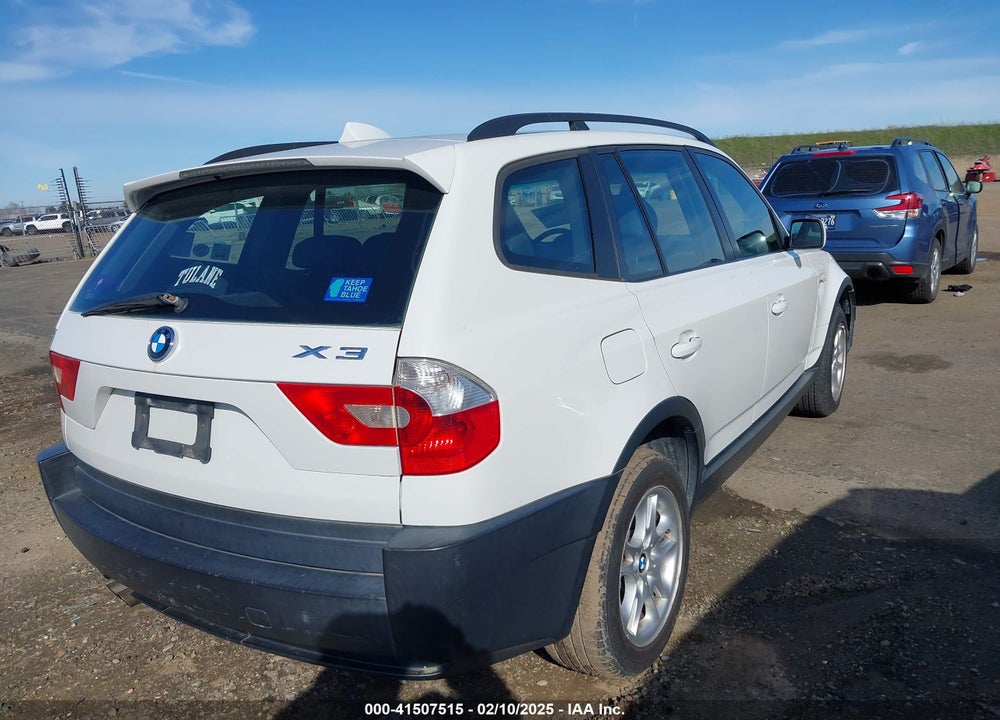 2004 BMW X3 2.5I VIN: WBXPA73444WB22470