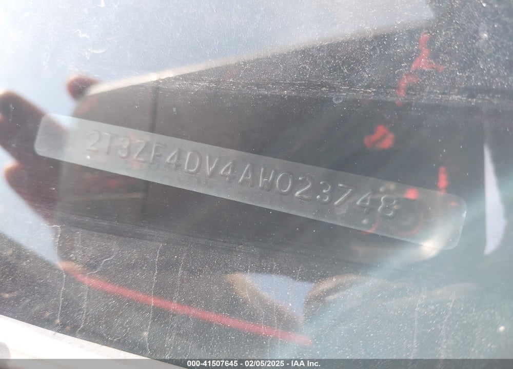 2010 TOYOTA RAV4 VIN: 2T3ZF4DV4AW023748