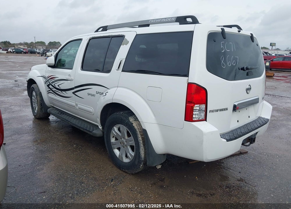 2005 NISSAN PATHFINDER LE VIN: 5N1AR18W35C718667