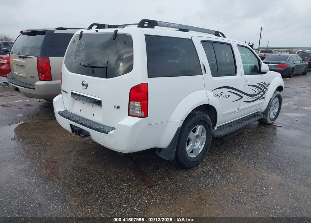 2005 NISSAN PATHFINDER LE VIN: 5N1AR18W35C718667