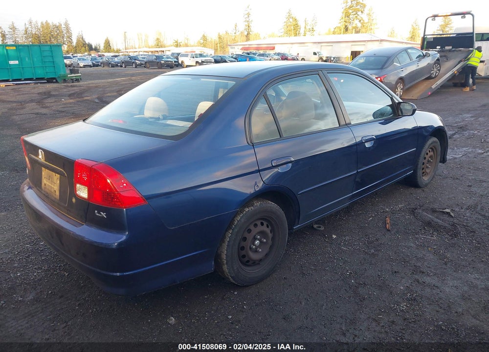 2004 HONDA CIVIC LX VIN: 2HGES165X4H623508