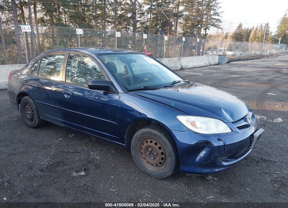 2004 HONDA CIVIC LX VIN: 2HGES165X4H623508
