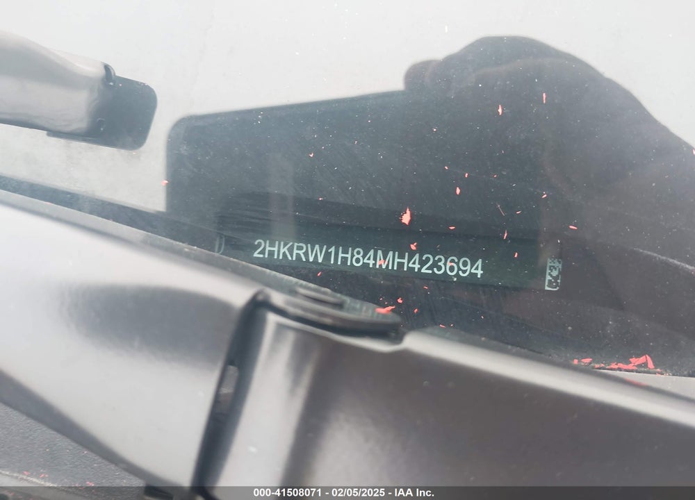 2021 HONDA CR-V 2WD EX-L VIN: 2HKRW1H84MH423694