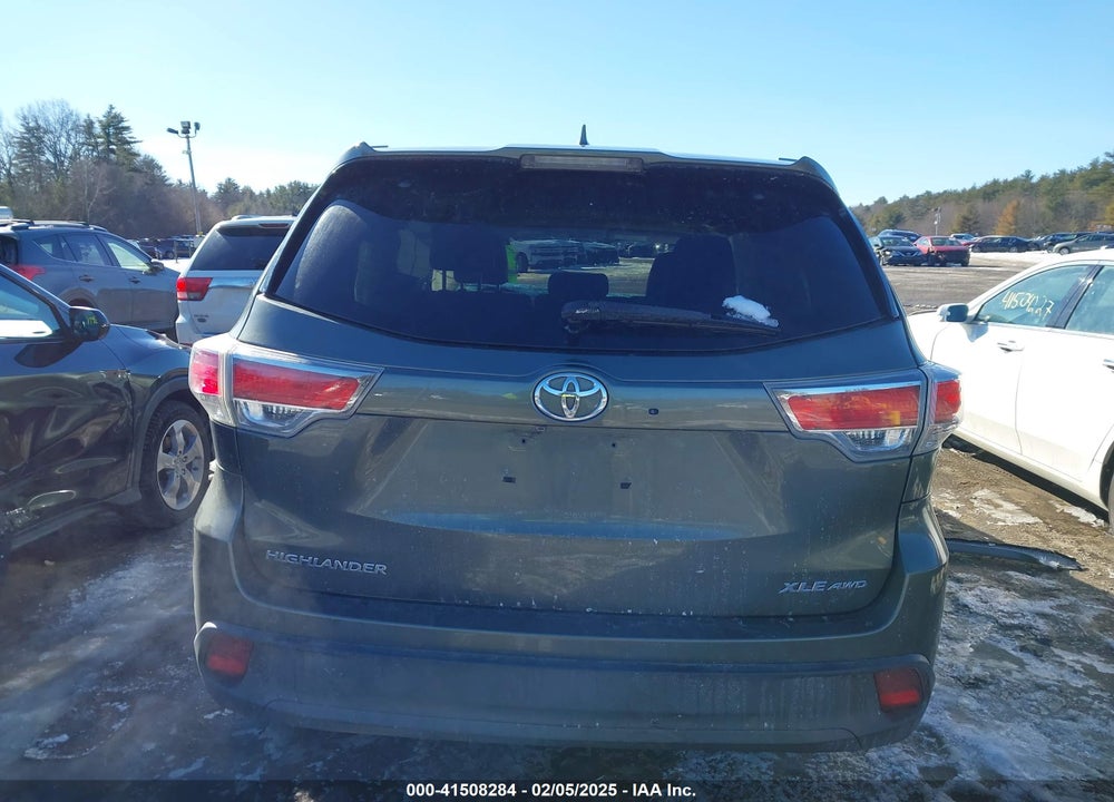 2015 TOYOTA HIGHLANDER VIN: 5TDJKRFH1FS201881