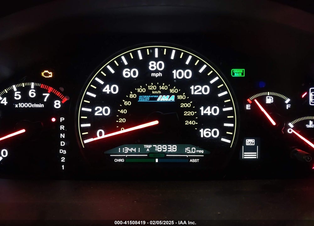 2007 HONDA ACCORD HYBRID VIN: JHMCN36457C002327