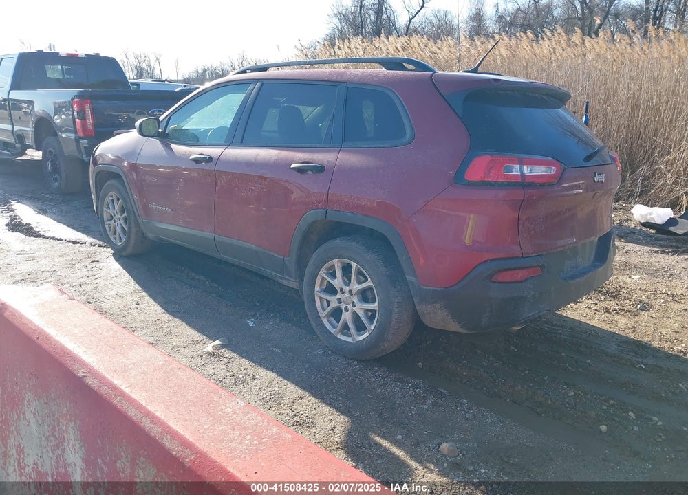 2016 JEEP CHEROKEE SPORT VIN: 1C4PJLAB0GW190290