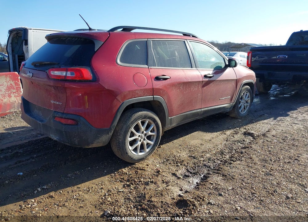 2016 JEEP CHEROKEE SPORT VIN: 1C4PJLAB0GW190290