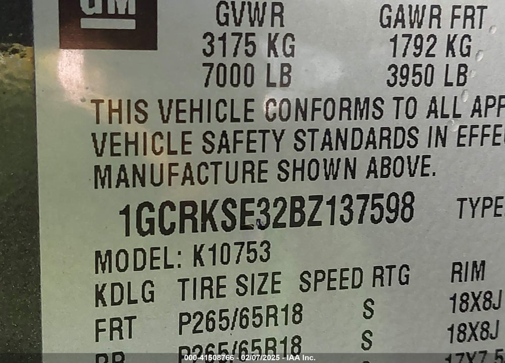 2011 CHEVROLET SILVERADO 1500 LT VIN: 1GCRKSE32BZ137598
