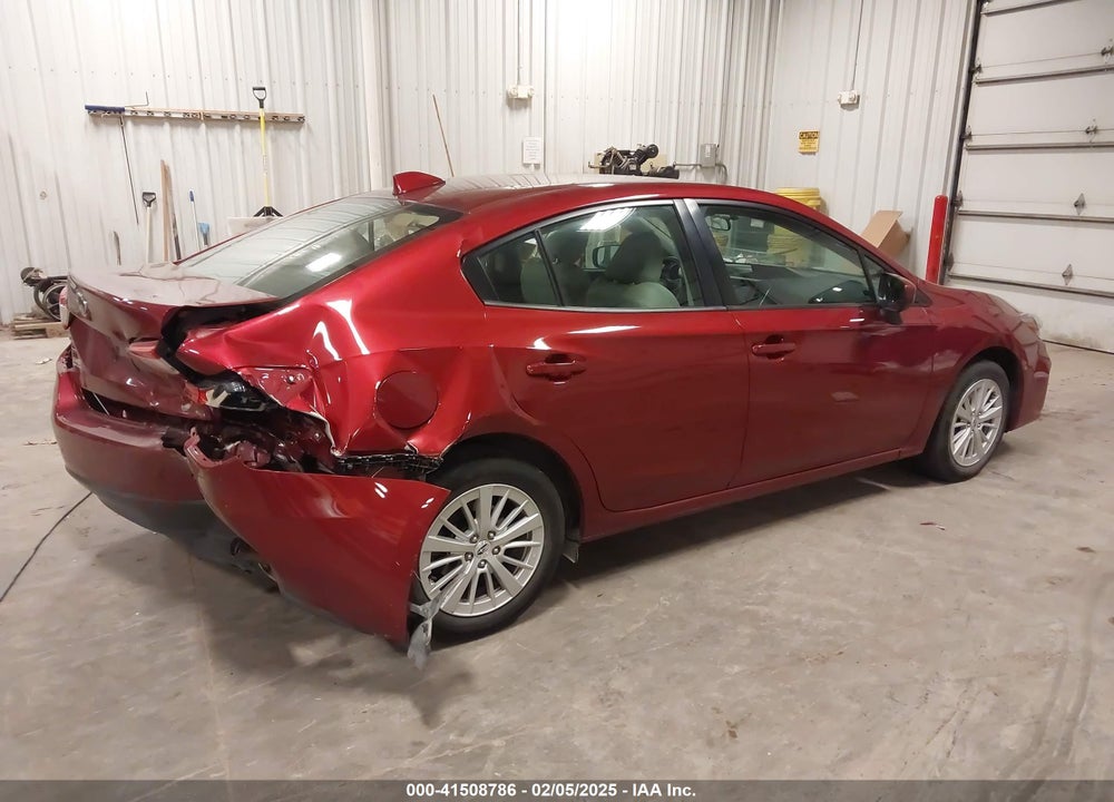 2017 SUBARU IMPREZA VIN: 4S3GKAB69H3602860