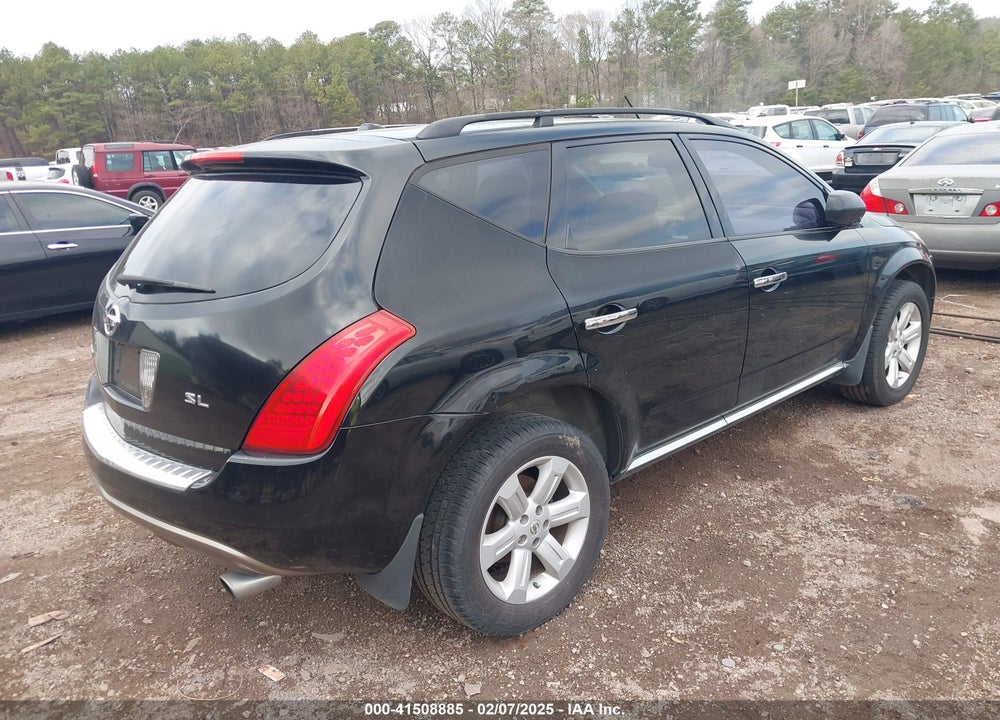 2007 NISSAN MURANO SL VIN: JN8AZ08T67W508574