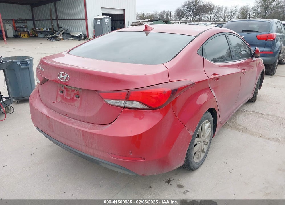2014 HYUNDAI ELANTRA VIN: KMHDH4AE5EU165288