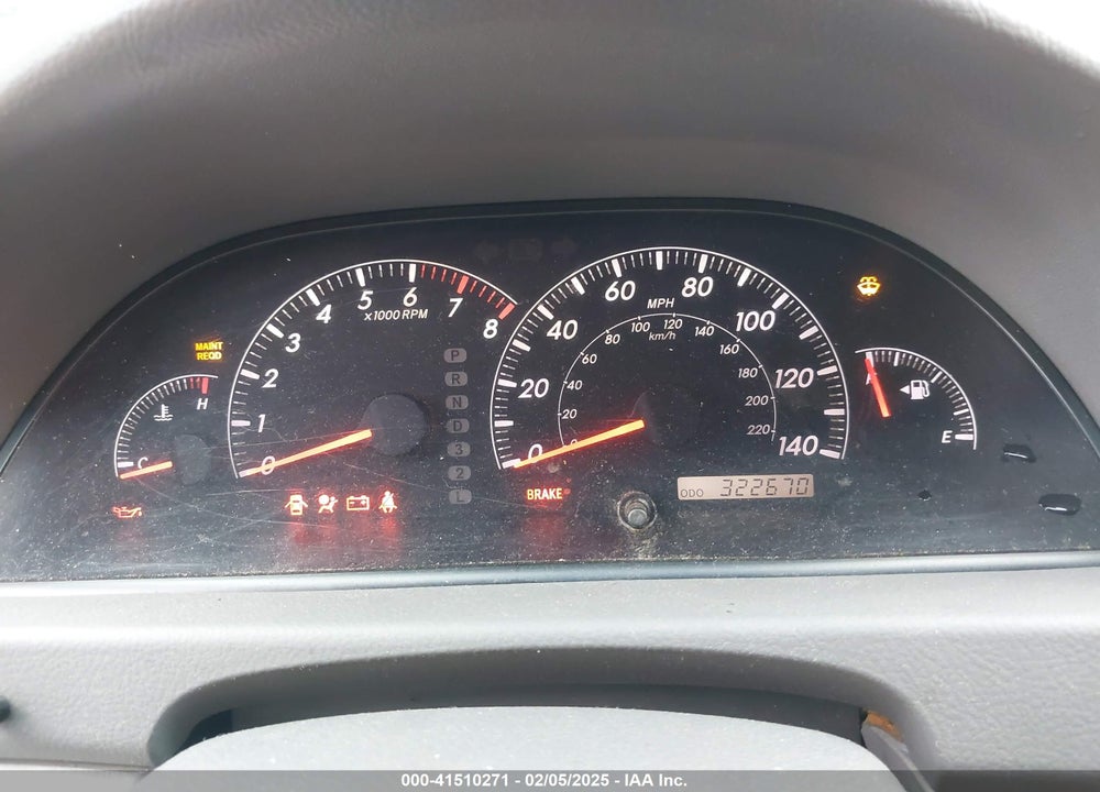 2005 TOYOTA CAMRY LE VIN: 4T1BE32K85U028733