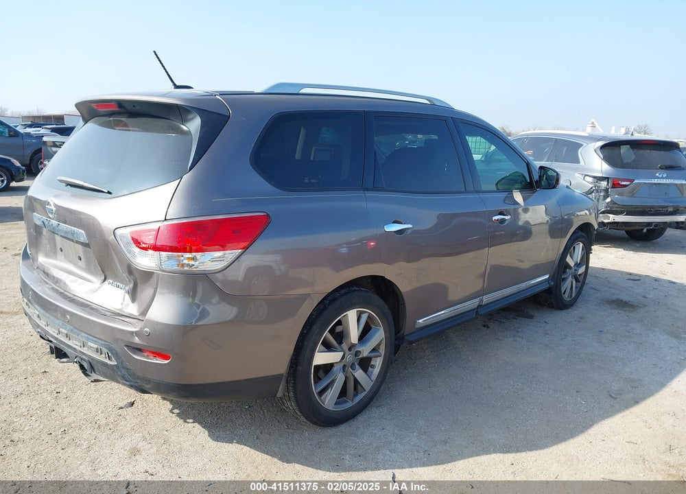 2014 NISSAN PATHFINDER PLATINUM VIN: 5N1AR2MN9EC603719