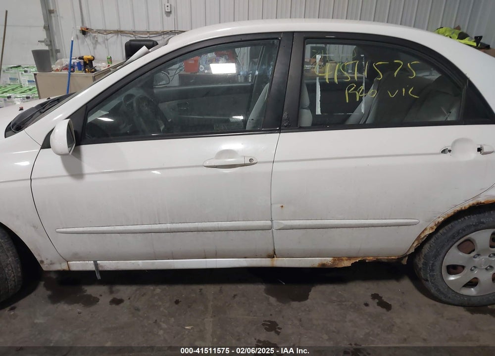 2008 KIA SPECTRA EX VIN: KNAFE122285580475