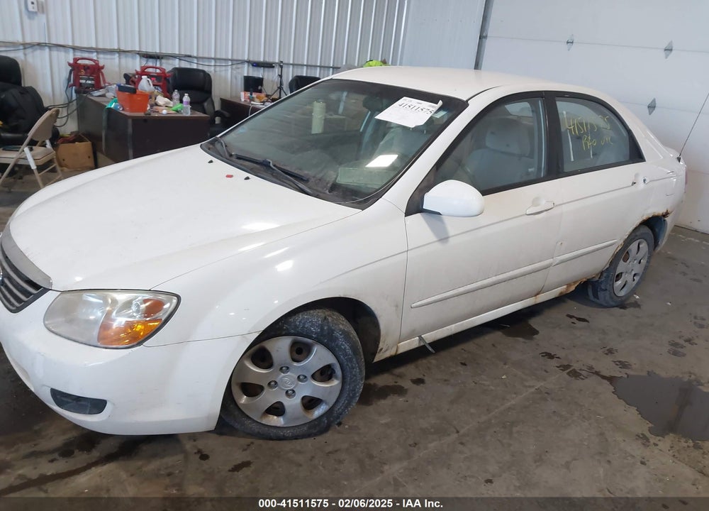 2008 KIA SPECTRA EX VIN: KNAFE122285580475
