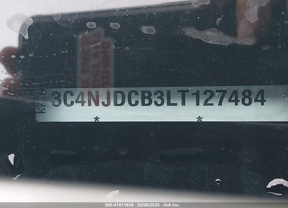 2020 JEEP COMPASS LIMITED 4X4 VIN: 3C4NJDCB3LT127484