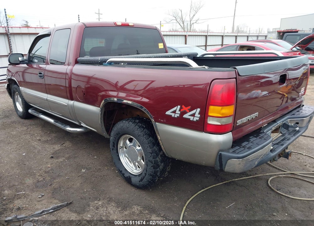 2003 GMC SIERRA 1500 SLT VIN: 2GTEK19T031316185