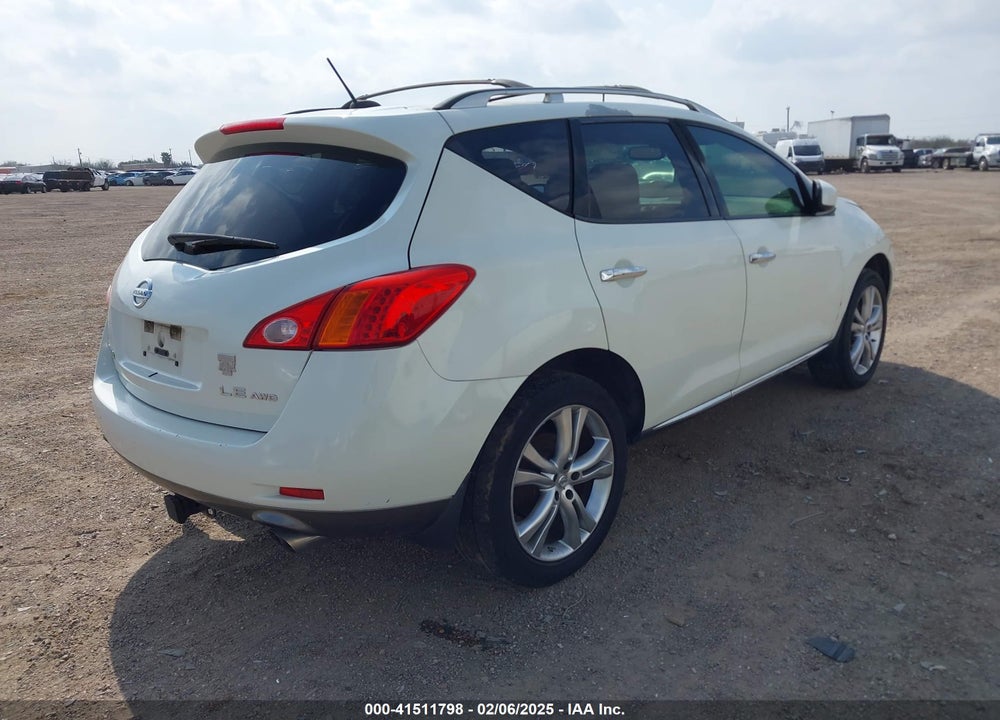 2009 NISSAN MURANO LE VIN: JN8AZ18W79W144751