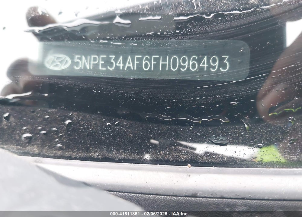 2015 HYUNDAI SONATA VIN: 5NPE34AF6FH096493