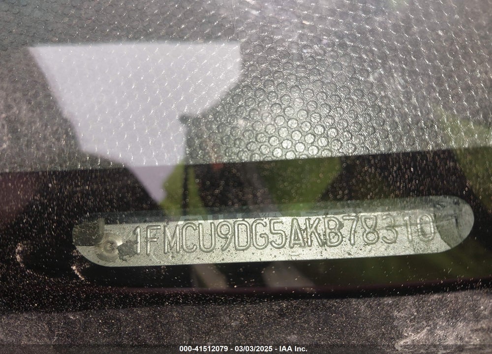 2010 FORD ESCAPE VIN: 1FMCU9DG5AKB78310