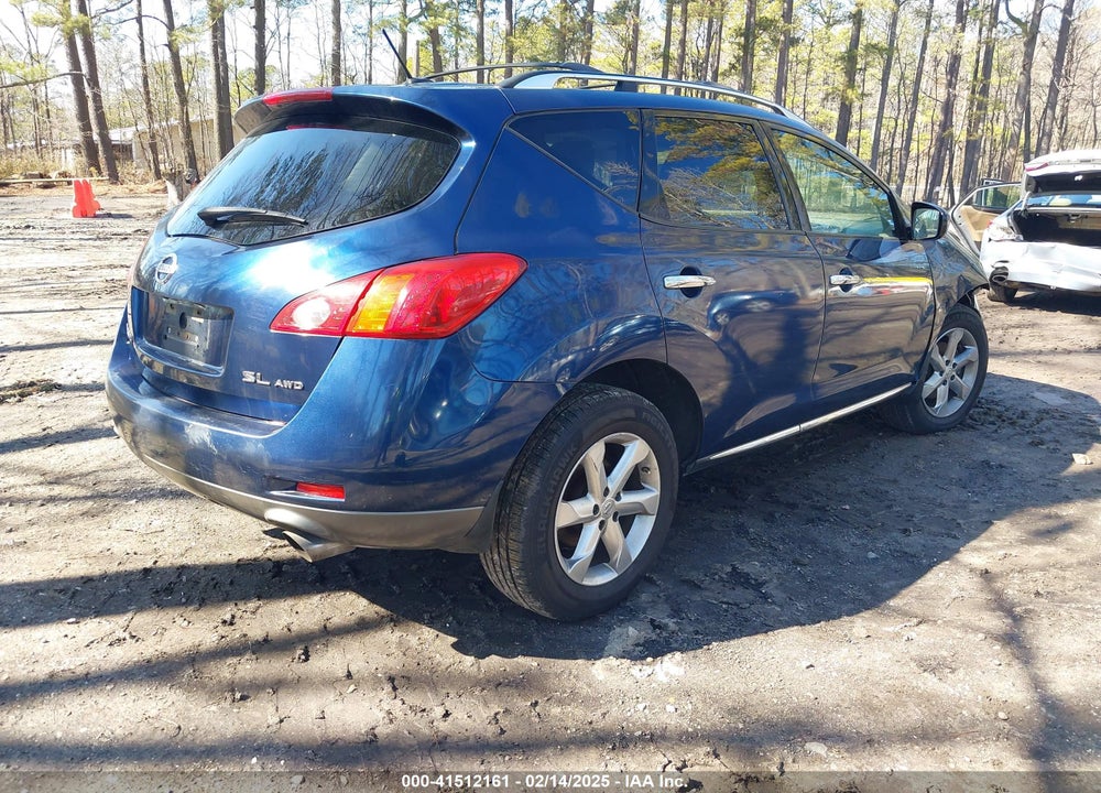 2010 NISSAN MURANO SL VIN: JN8AZ1MW7AW122923