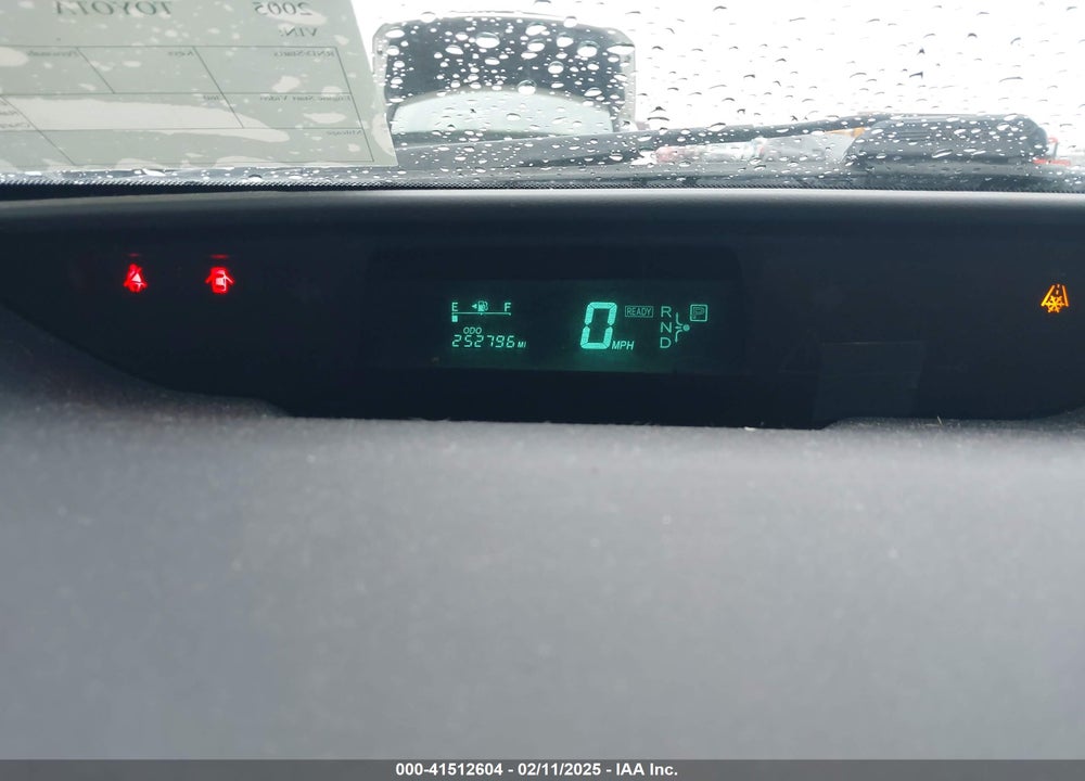 2005 TOYOTA PRIUS VIN: JTDKB20U457040789