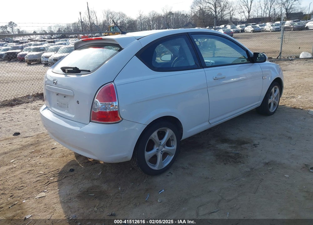 2008 HYUNDAI ACCENT SE VIN: KMHCN36C38U065748