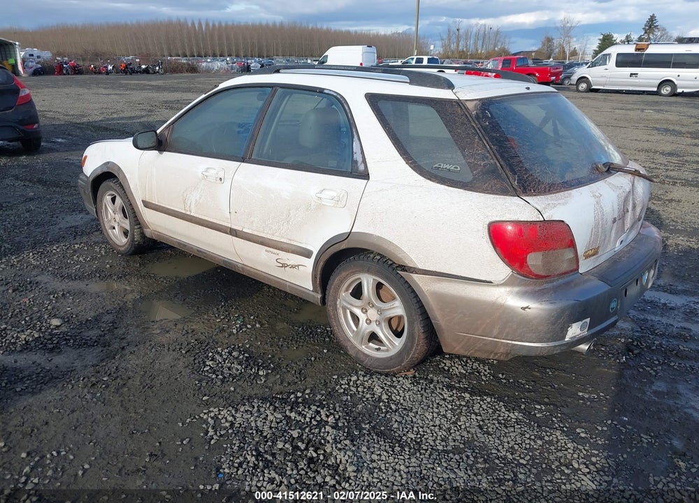 2002 SUBARU IMPREZA OUTBACK SPORT VIN: JF1GG68562G822850