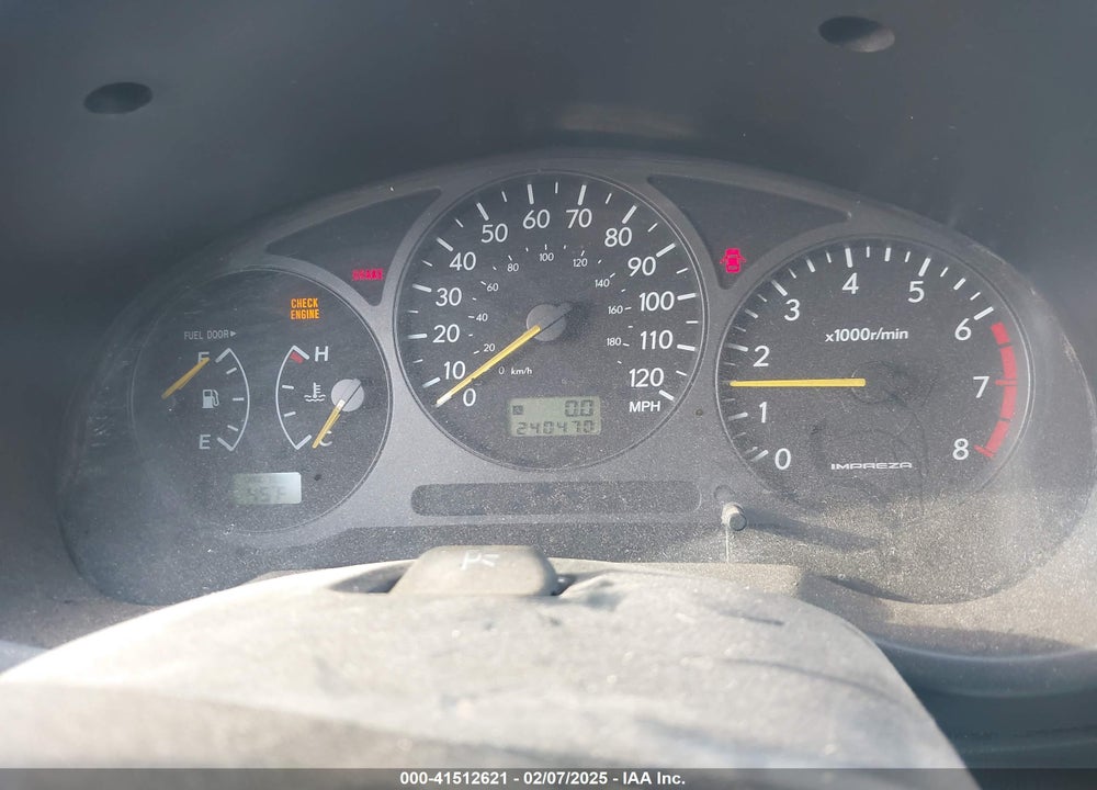 2002 SUBARU IMPREZA OUTBACK SPORT VIN: JF1GG68562G822850